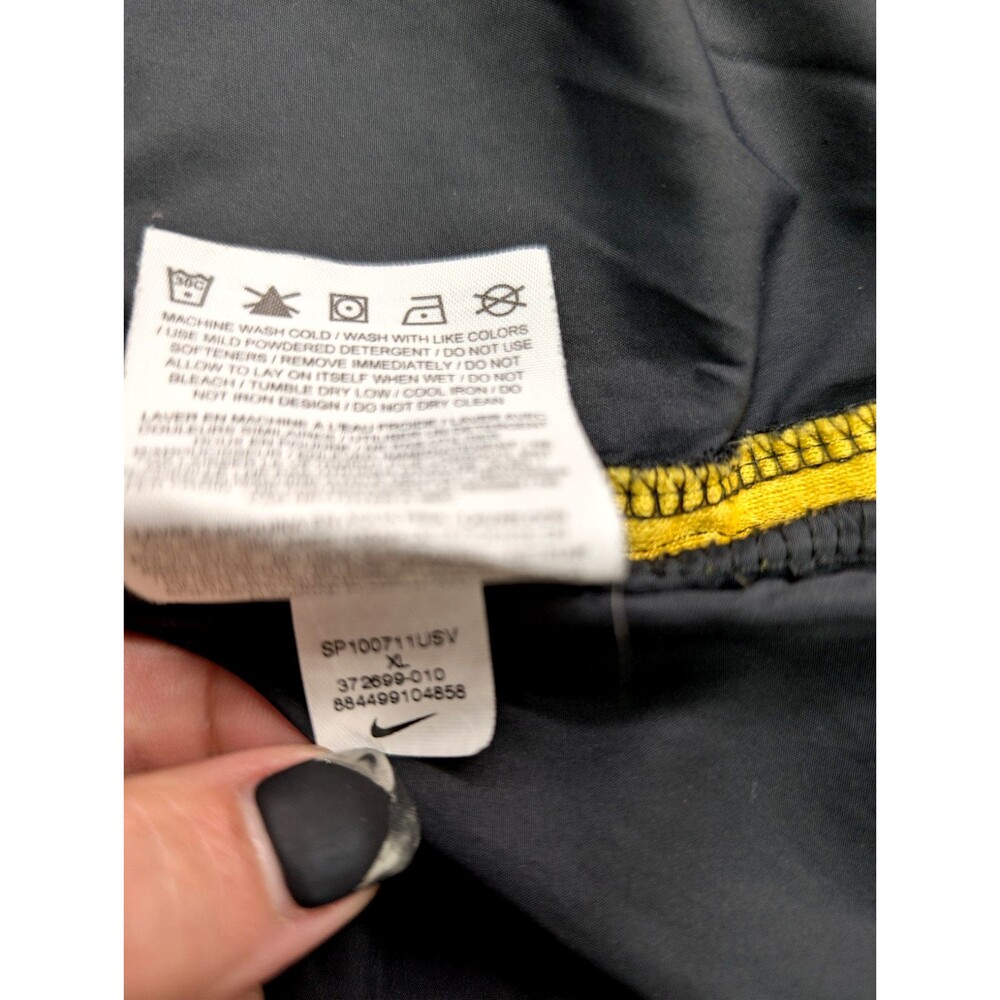 Nike Livestrong Womens XL Black Half Zip Windbreaker Running Jacket Reflective - Picture 8 of 9